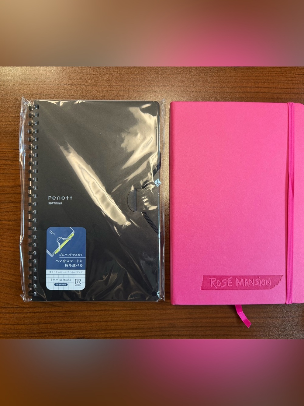 Two notebooks